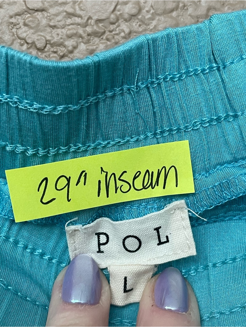 POL Turquoise Waistband Pants - Picture 4 of 5